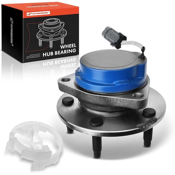 A-Premium Rear Wheel Bearings and Hub Assembly Compatible with Buick Rendezvous 2002-2007, FWD & 4-Wheel ABS, w/ABS 5-Lug, Replace# 512222