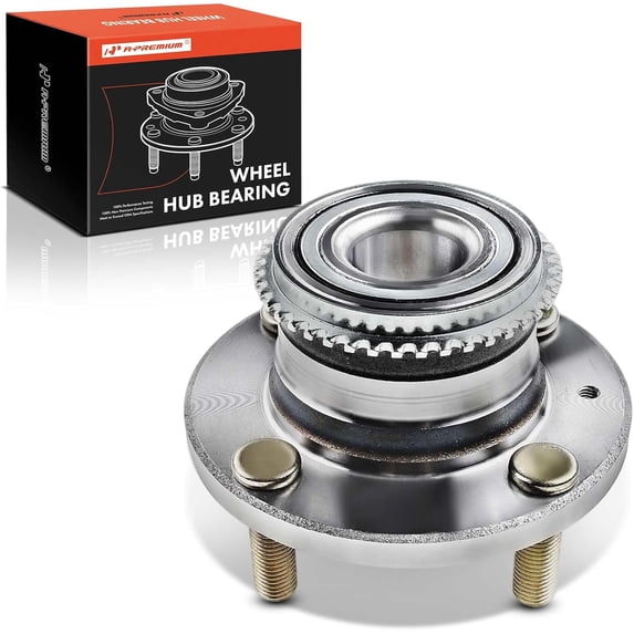 A-Premium Rear Wheel Bearings and Hub Assembly Compatible with Mitsubishi Lancer ES 2002-2007 L4 2.0L Only, w/4-Lug, Replace# 512276