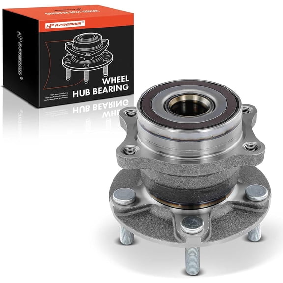 A-Premium Rear Wheel Bearings and Hub Assembly Compatible with Subaru Impreza 2008-2012/2014, WRX 2014, w/5-Lug, Replace # 512402