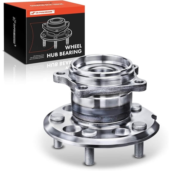 A-Premium Rear Wheel Bearings and Hub Assembly Compatible with Toyota Sienna 2004-2010, AWD & Non-ABS Model, w/5-Lug, Replace# 512281