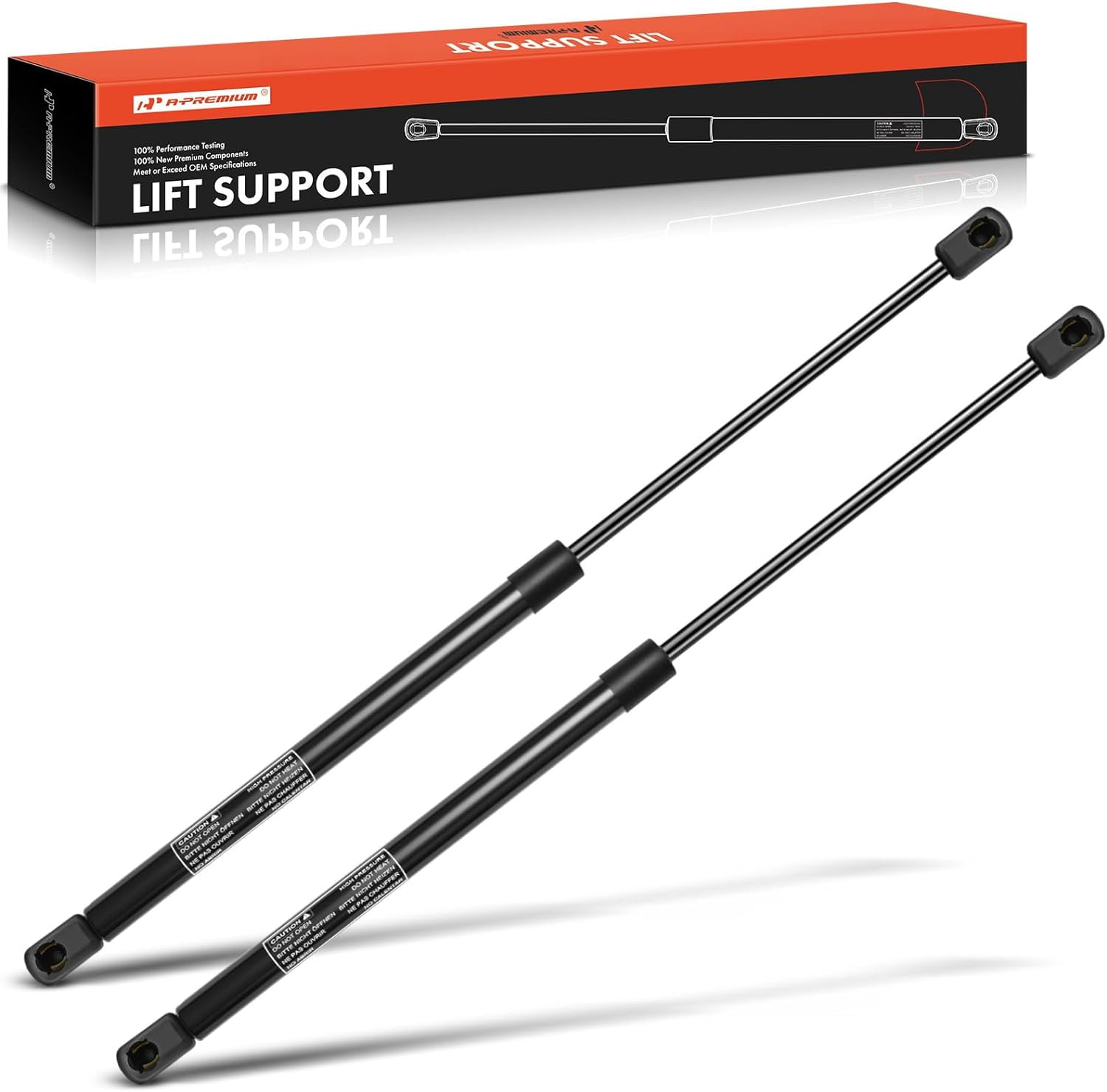 A-Premium Rear Window Lift Supports Shock Struts Replacement for Jeep Liberty KJ 2002-2007 2-PC Set