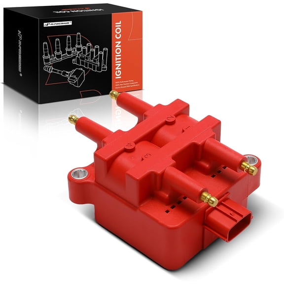 A-Premium (Red) Engine Ignition Coil Pack Compatible with Subaru Outback 2000-2005, Forester 1999-2004, Impreza 1999-2004, Legacy 1997-2005, Baja 2003-2006, 2.2L 2.5L, Replaces 22433AA41A
