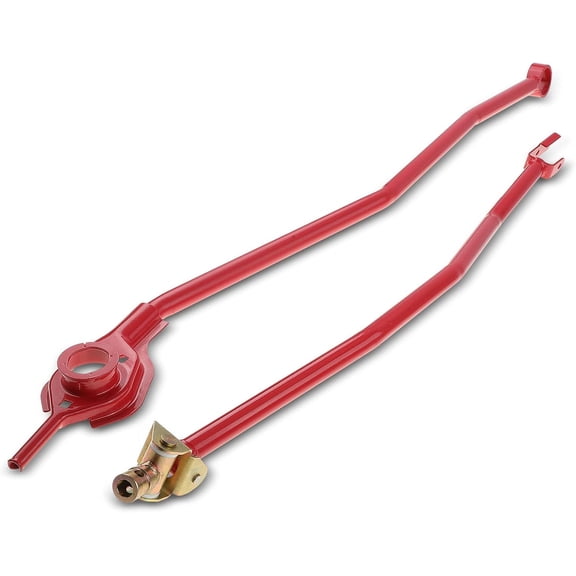 A-Premium Red Shift Linkage Kit Compatible with Honda Civic CRX 1988 1989 1990 1991 2-PC Set