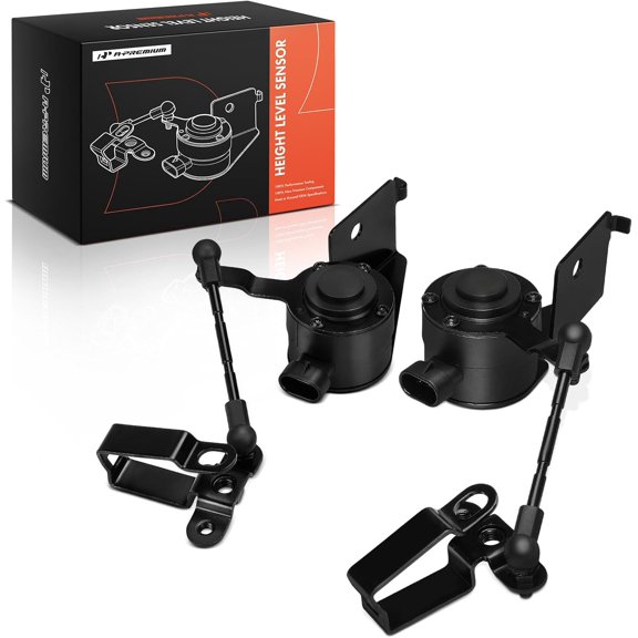A-Premium Ride Height Level Sensor Compatible with Chevrolet Tahoe 2011-2014, Suburban 1500 2500, Avalanche & GMC Yukon XL 1500 & Cadillac Escalade ESV EXT, Rear Driver and Passenger Side, 2-PC Set