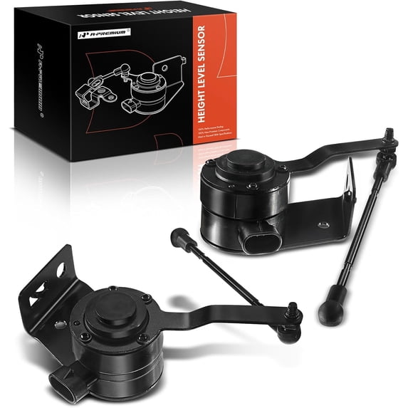 A-Premium Ride Height Level Sensor Compatible with GMC Yukon & Chevrolet Tahoe, Avalanche, Suburban 1500 & Cadillac Escalade 2007-2014, Front Left and Right, 2-PC Set, Replace# 15098628, 15098629