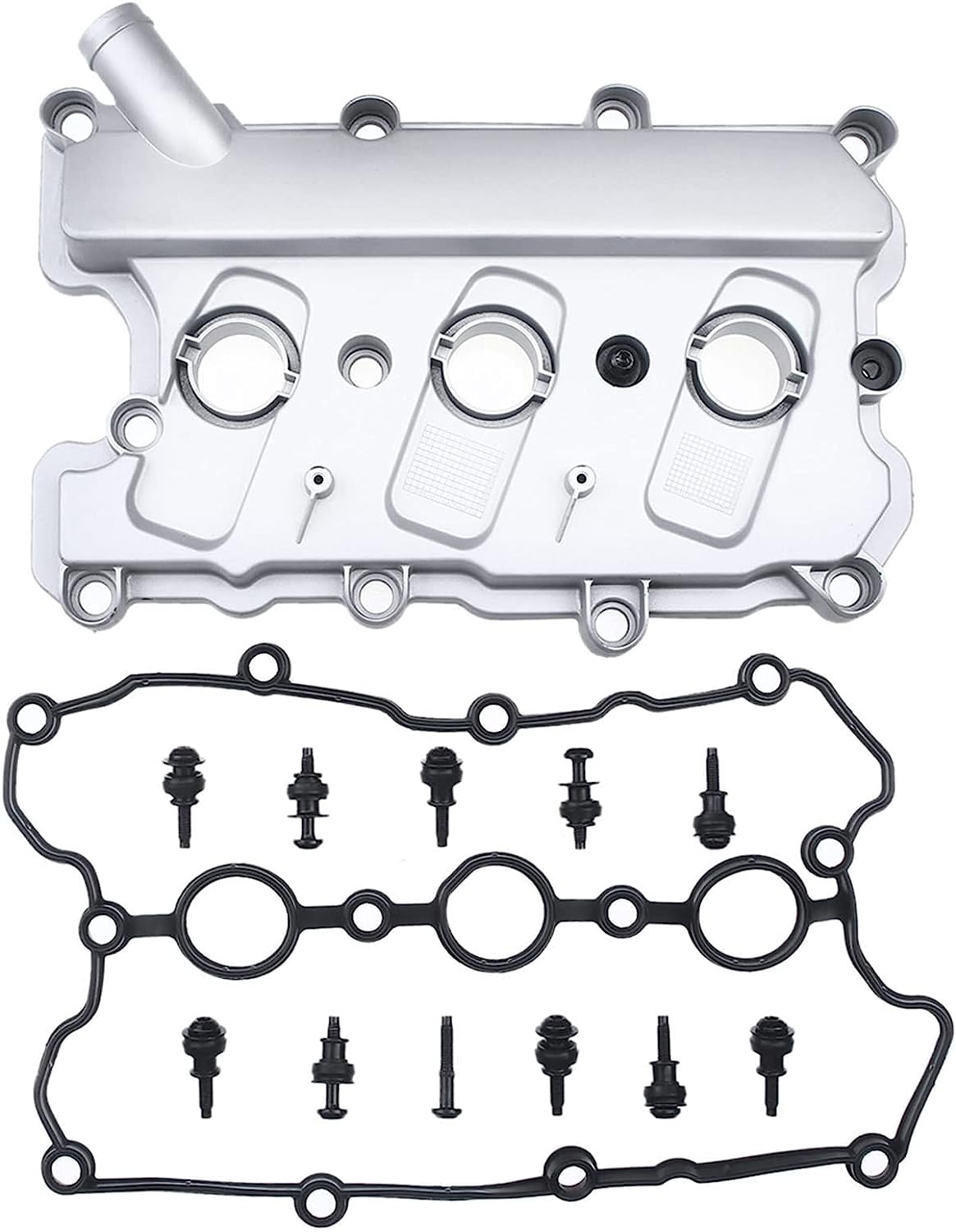 A-Premium Right Engine Valve Cover, with Gasket  Bolts, Compatible with  Audi A4 Quattro, A5 Quattro, A6 Quattro, A7 Quattro, A8 Quattro, Q5, Q7,  S4, S5, SQ5, Touareg, 2.8L 3.0L 3.2L