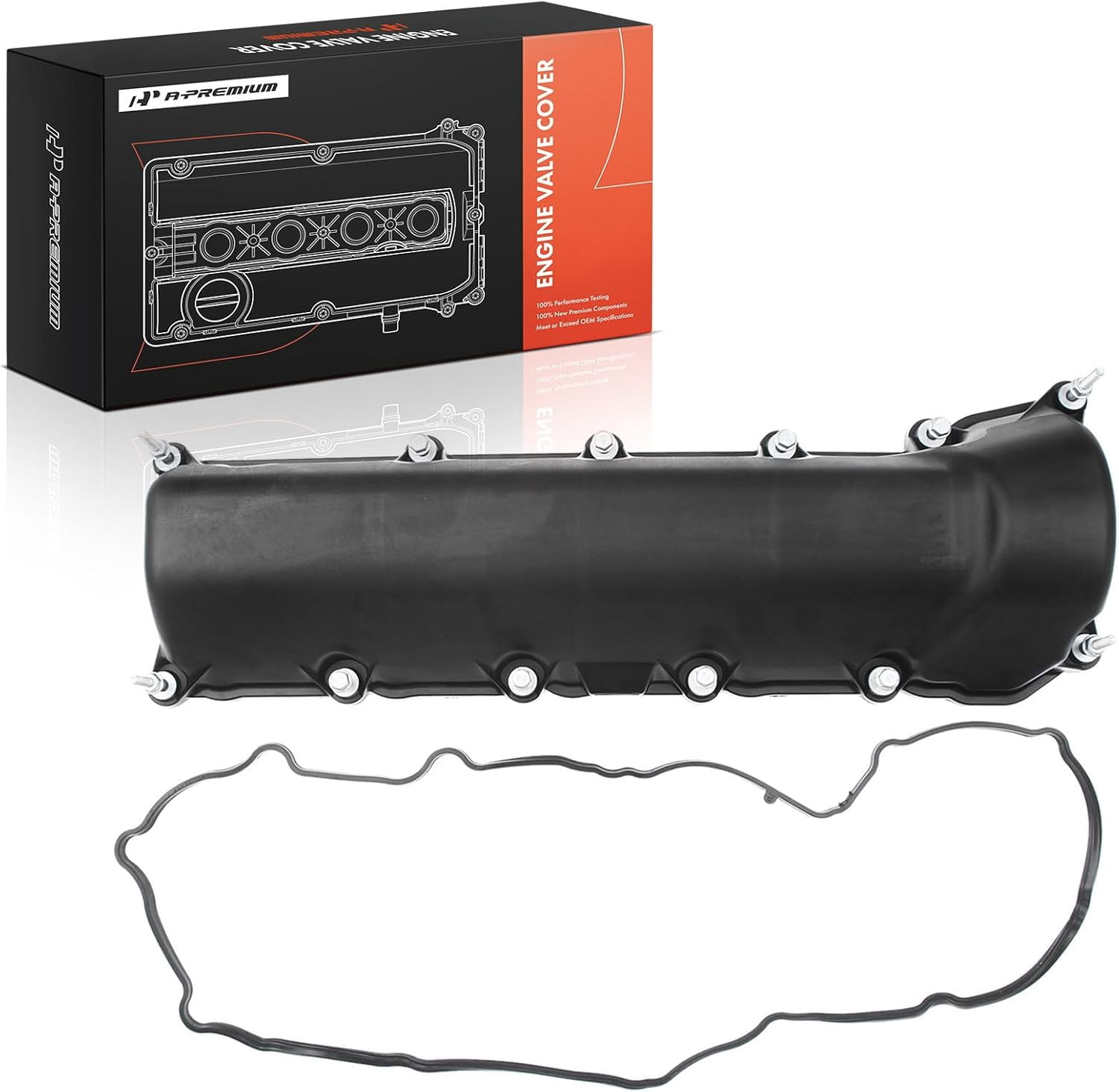 A-Premium Right Engine Valve Cover, with Gasket & Bolts, Compatible with Dodge Dakota 2000-2007, Durango 2000-2007, Ram 1500 & Chrysler Aspen 2007 & Jeep Commander, Grand Cherokee & Mitsubishi Raider