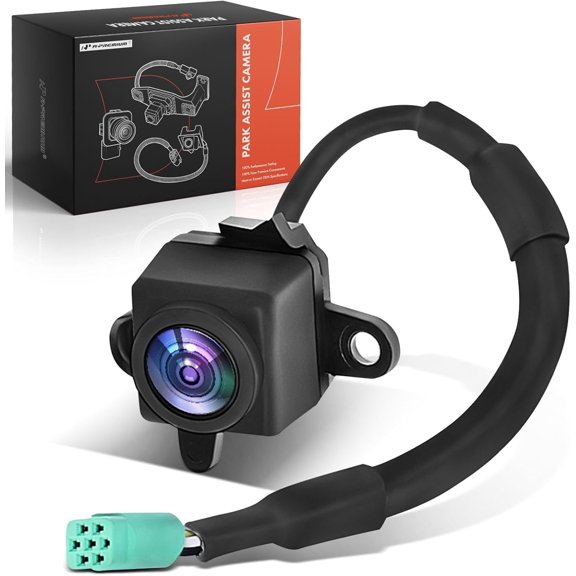 A-Premium Right Park Assist Camera Rear View Backup Reverse Camera Compatible with Select Toyota Models - 2017 2018 2019 2020 2021 Highlander - Replace# 86790-0E100