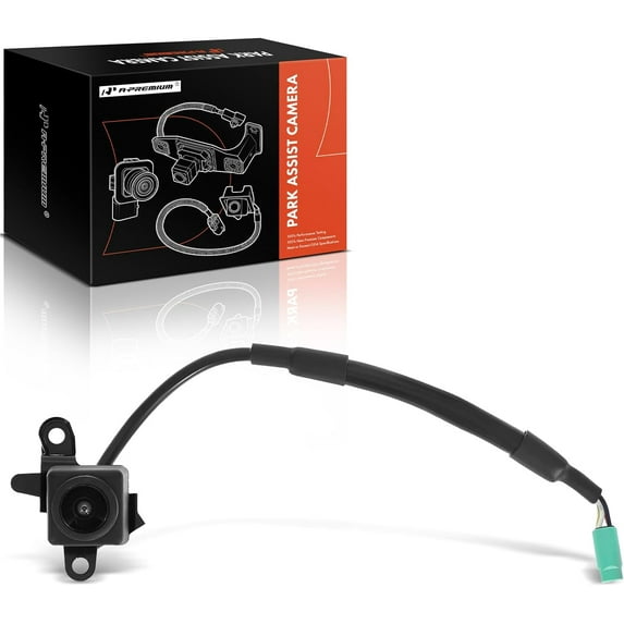 A-Premium Right Park Assist Camera Rear View Backup Reverse Camera Compatible with Select Toyota Models - 2017 2018 2019 2020 2021 Highlander - Replace# 86790-0E100