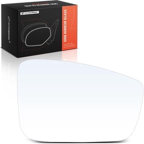 A-Premium Right Passenger Side Heated Mirror Glass with Backing Plate - Compatible with Volkswagen Jetta 2011-2018, Passat 2012-2015, Beetle 2012-2018 - Exterior Side View Convex Mirror