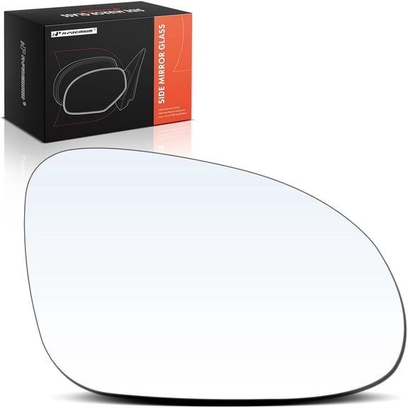A-Premium Right Passenger Side Heated Mirror Glass with Backing Plate - Compatible with Volkswagen Jetta Golf 2010-2014, Passat 2006-2010, Eos 2007-2008, GTI, Rabbit, Exterior Side View Convex Mirror