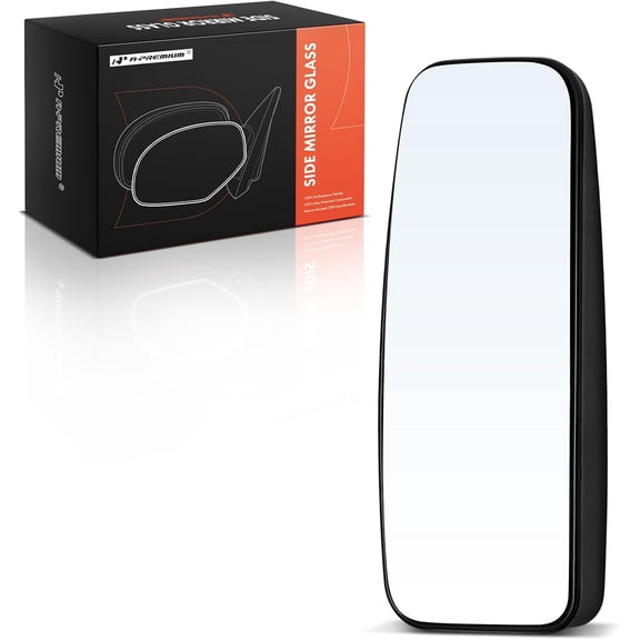 A-Premium Right Passenger Side Lower Non-Heated Mirror Glass with Backing Plate - Compatible with Mercedes-Benz Sprinter 2500 3500 & Freightliner Sprinter 2500 3500 - Exterior Side View Convex Mirror