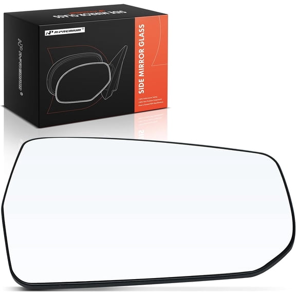 A-Premium Right Passenger Side Non-Heated Mirror Glass with Backing Plate - Compatible with Chevrolet Malibu 2016-2024 - Exterior Side View Convex Mirror