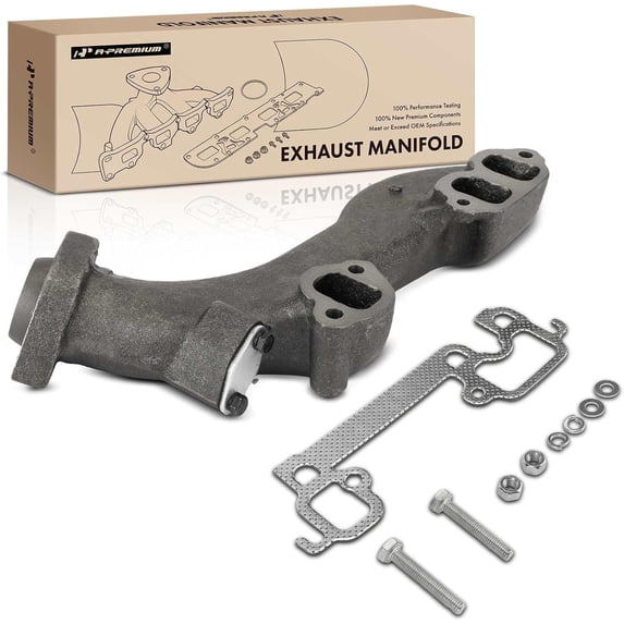 A-Premium Right Side Exhaust Manifold with Gasket Compatible with Dodge Ram 1500 1994-2002, Ram 1500 Van 1999-2003, Ram 2500 Van 2001, Durango 1998-1999, Dakota 1994-2003, B150, B1500, B250, B2500