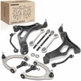 thumbnail image 1 of A-Premium Set of 12, Front Upper & Lower Control Arm, Inner & Outer Tie Rod End, Front & Rear Sway Bar Link, Compatible with Volkswagen Touareg 2004-2009, 1 of 5