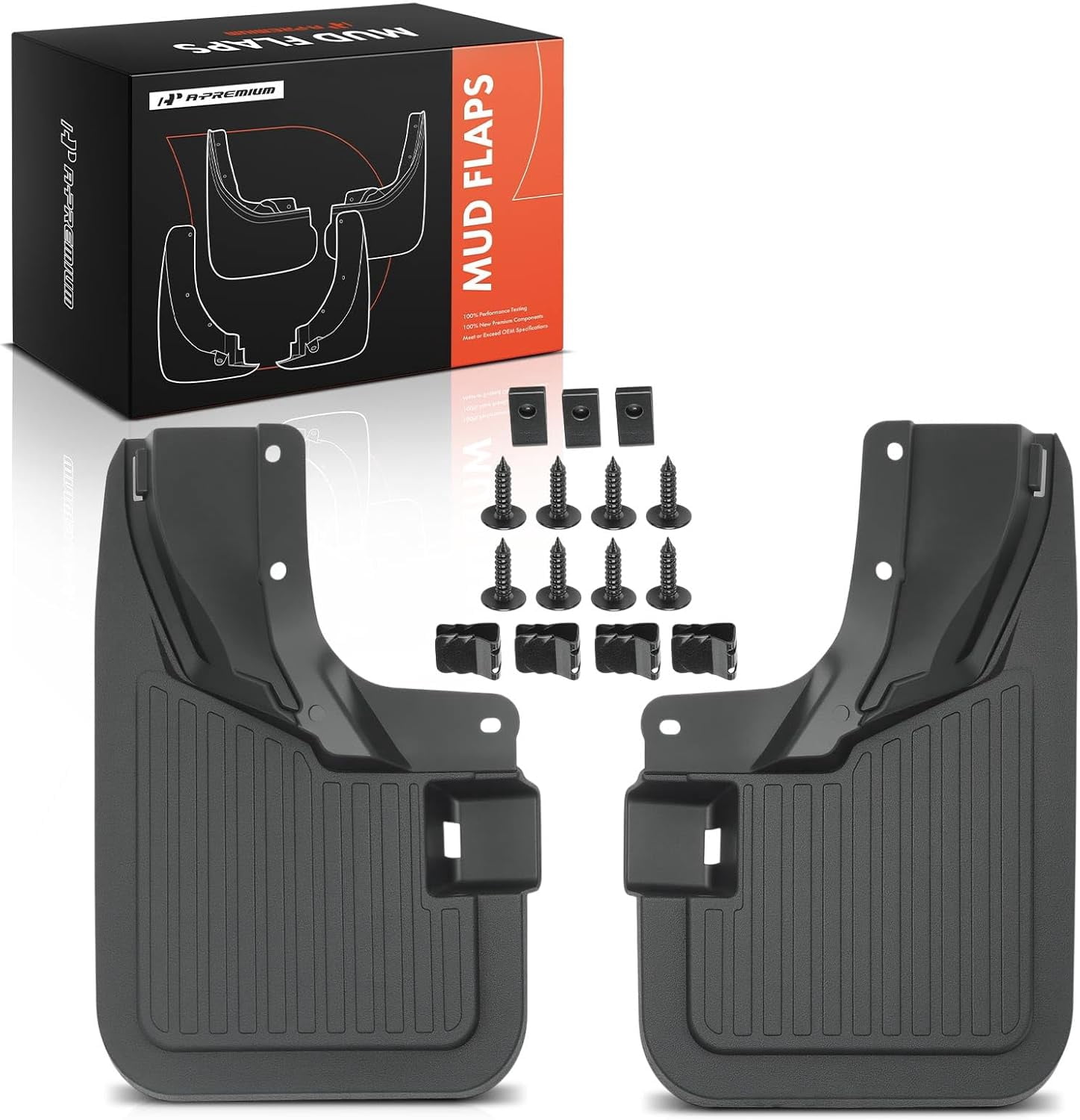 A-Premium Set of 2-PC Front Mud Flaps Splash Guards Compatible with Ford Bronco 2021-2024 Sport Utility, Left & Right Mudguards Mudflaps, with Hardware Accessories (Not for Bronco Sport Models)