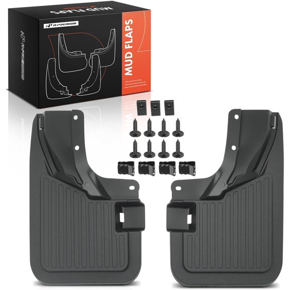 A-Premium Set of 2-PC Front Mud Flaps Splash Guards Compatible with Ford Bronco 21-24, Left & Right Mudguards Mudflaps, with Hardware Accessories (Not for Bronco Sport & Sasquatch package Models)