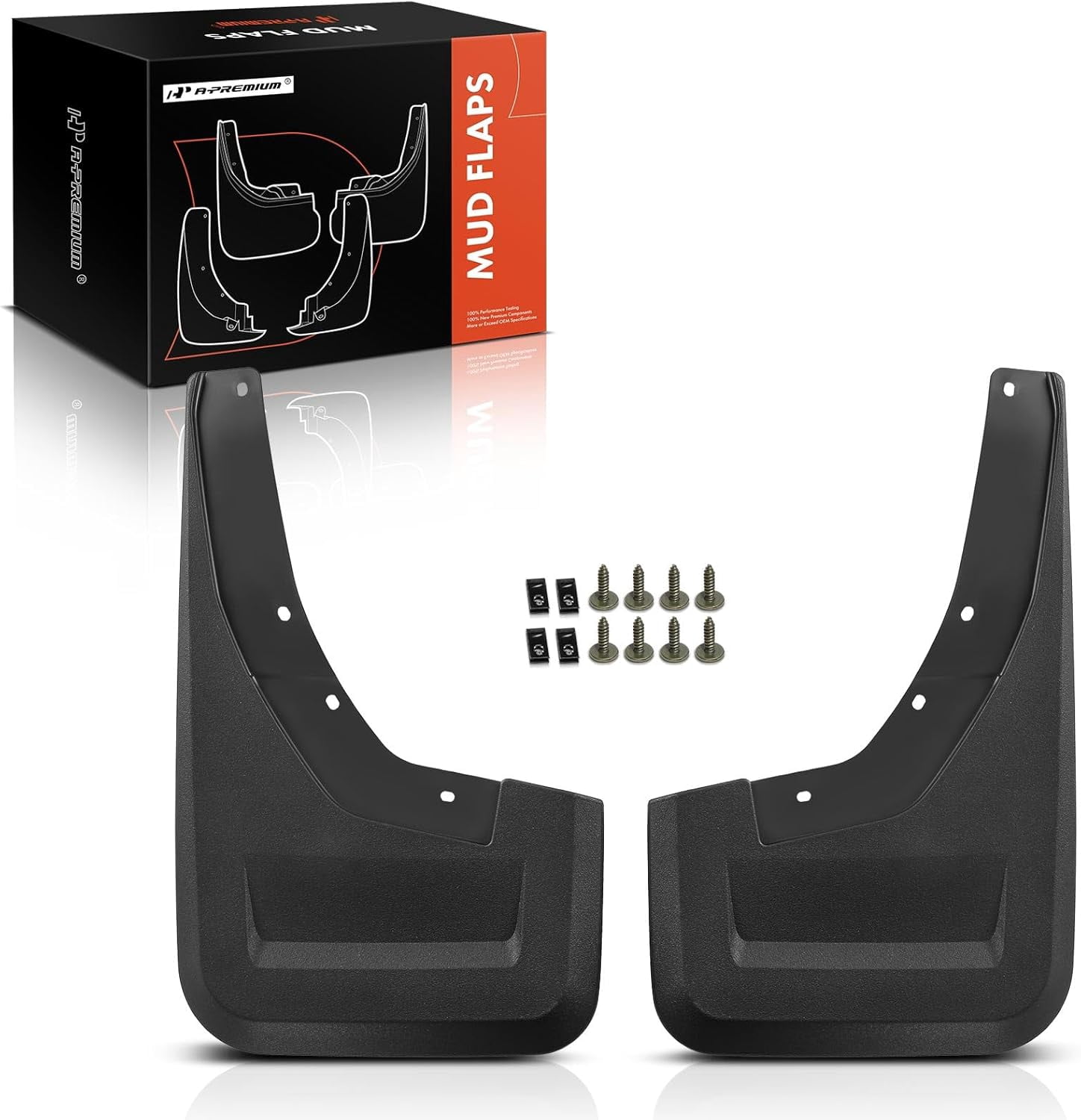 A-Premium Set of 2PCS Mud Flaps Splash Guards Mudflaps Mudguards with Hardware Kits Compatible with Ram 1500 TRX 2021 2022 2023, Rear (Driver and Passenger Side)