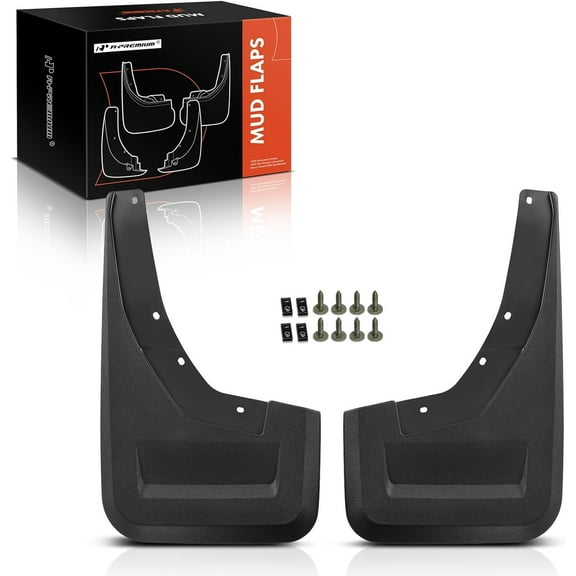 A-Premium Set of 2PCS Mud Flaps Splash Guards Mudflaps Mudguards with Hardware Kits Compatible with Ram 1500 TRX 2021 2022 2023, Rear (Driver and Passenger Side)