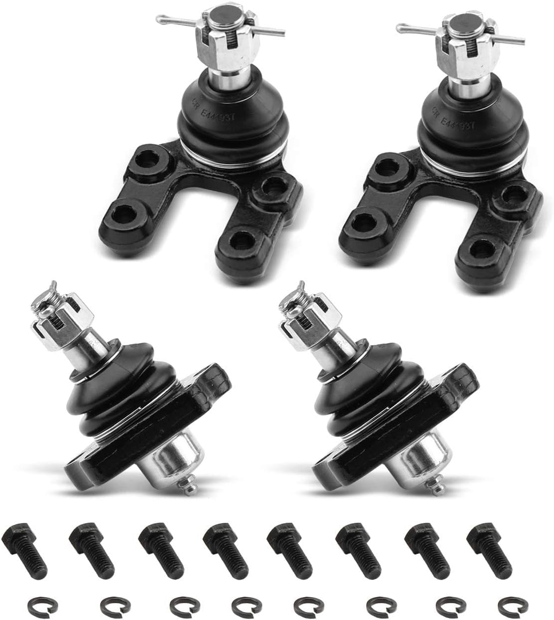 A-Premium Set of 4, Front Lower & Upper Ball Joints Kit