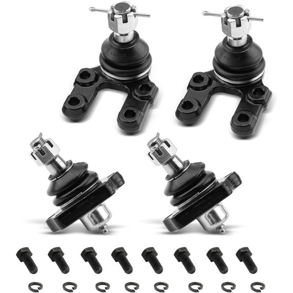 A-Premium Set of 4, Front Lower & Upper Ball Joints Kit, Compatible with Nissan Pathfinder 1987-1995, Pickup 1995-1997, 720 1983-1986, D21 1986-1994, Replace # K9022 K9347
