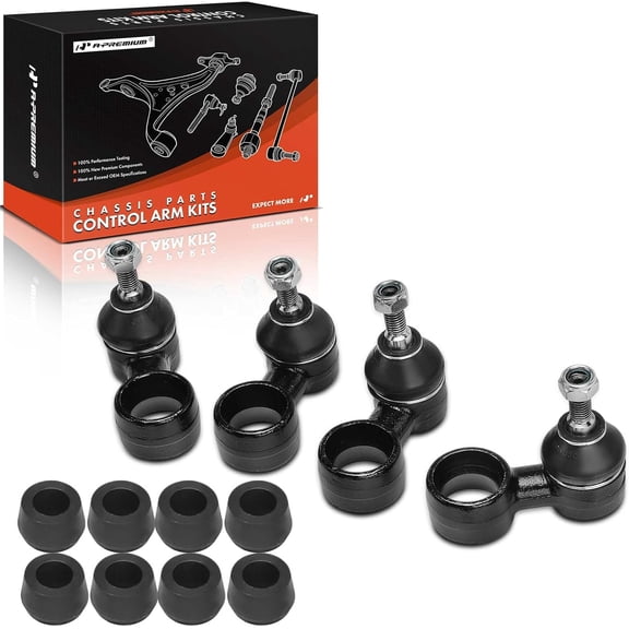 A-Premium Set of 4, Front and Rear Sway Bar Link Stabilizer Link Kit, Compatible with Land Rover Range Rover 1987-1995, Discovery 1994-1999, Defender 90 1994-1995 1997, Defender 110 1993
