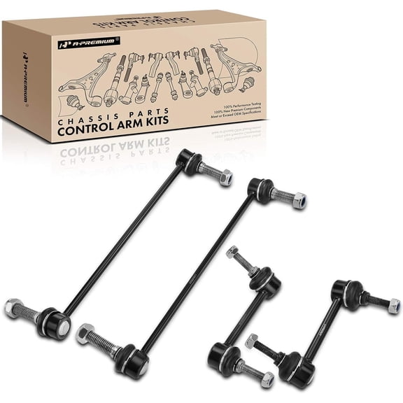 A-Premium Set of 4, Front & Rear Sway Bar Links Kit Stabilizer Bar Links, Compatible with Ford Explorer 2011-2019, Police Interceptor Utility 2013-2019