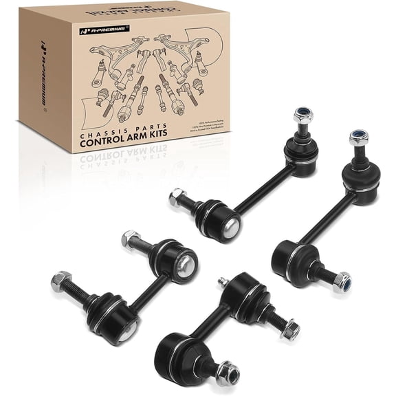 A-Premium Set of 4 Front & Rear Sway Bar Links Kit Stabilizer Bar Links Compatible with Honda Accord 1998-2002 & Acura CL 2001-2003 & Acura TL 1999-2003