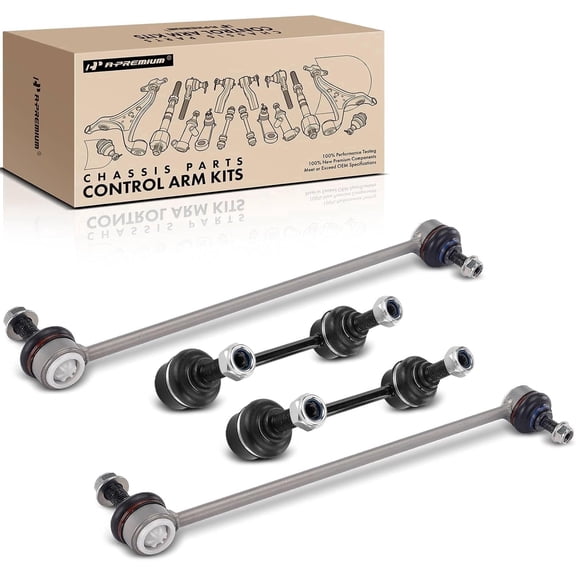 A-Premium Set of 4 Front & Rear Sway Bar Links Kit Stabilizer Bar Links Compatible with Volvo S60 2001-2009 S80 1999-2006 V70 2001-2007 XC70 2003-2007 XC90 2004-2014