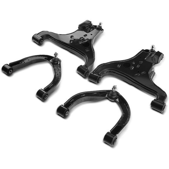 A-Premium Set of 4, Front Upper & Lower Control Arm Kit, with Ball Joint & Bushing, Compatible with Nissan Titan 2004-2015/2017-2019, Pathfinder Armada 2004, Armada 2005-2015 & Infiniti QX56 2004-2010
