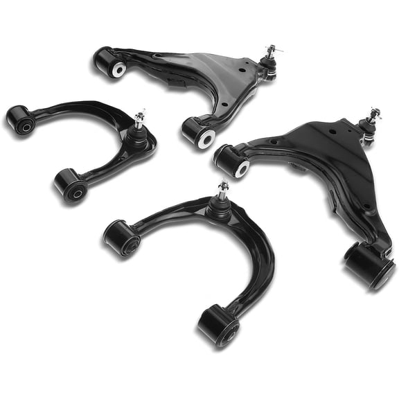 A-Premium Set of 4, Front Upper & Lower Control Arm Kit, with Ball Joint & Bushing, Compatible with Toyota Tacoma 2005-2015, Replace # K621293, K621294
