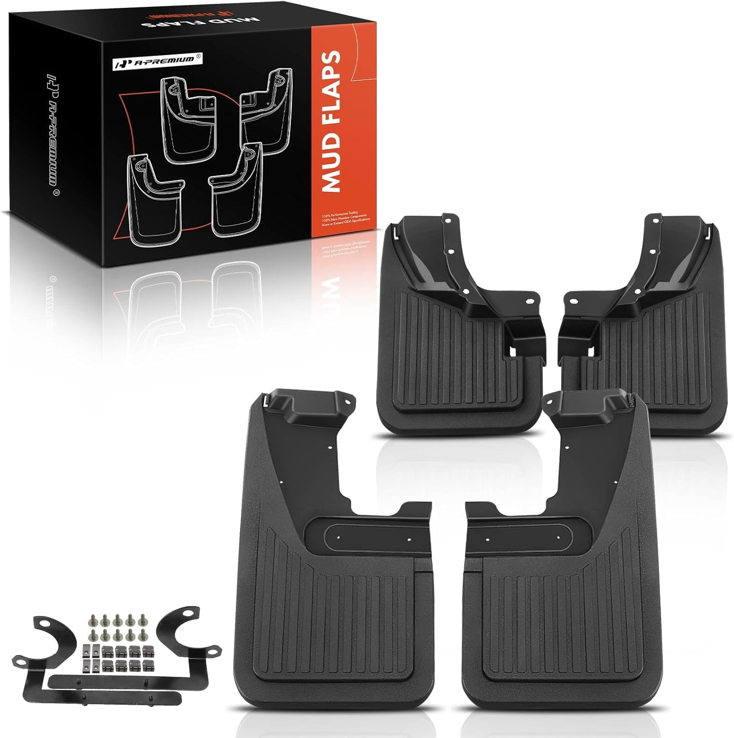 A-Premium Set of 4PCS Mud Flaps Splash Guards Mudflaps Mudguards with ...