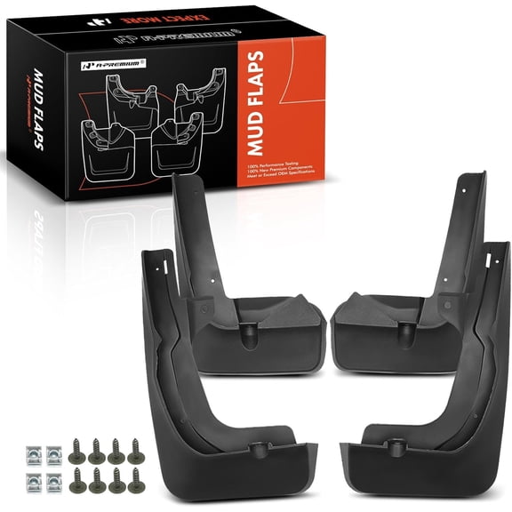 A-Premium Set of 4PCS Mud Flaps Splash Guards Mudflaps Mudguards with Hardware Kits Compatible with Lexus RX350 2023-2024 RX350h 2023-2024 RX500h 2023-2024 Front & Rear (Driver and Passenger Side)