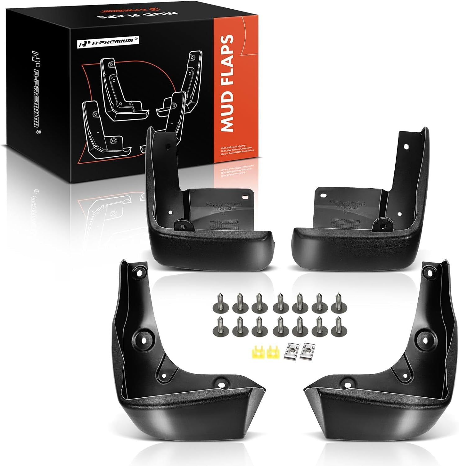 A-Premium Set of 4PCS Mud Flaps Splash Guards Mudguards Mudflaps ...