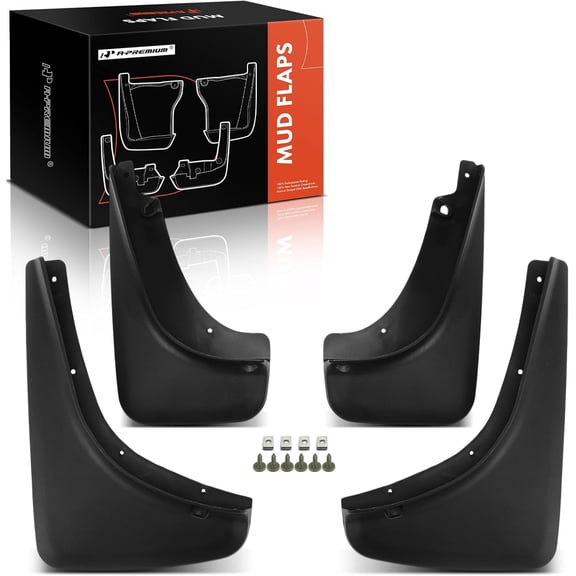 A-Premium Set of 4PCS Mud Flaps Splash Guards Mudguards Mudflaps Compatible with Jeep KL Series Cherokee 2014 2015 2016 2017 2018, Front & Rear Driver and Passenger Side