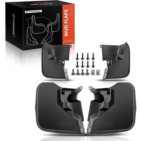 A-Premium Set of 4PCS Mud Flaps Splash Guards Mudguards Mudflaps with Hardware Compatible with Toyota FJ Cruiser 2007-2014, Sport Utility, Front and Rear (Driver & Passenger Sides)