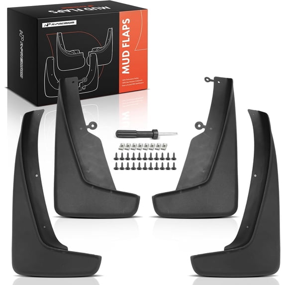 A-Premium Set of 4PCS Mud Flaps Splash Guards Mudguards Mudflaps with Hardware Kits Accessory Compatible with Dodge Durango 2011-2024, Front and Rear, Driver & Passenger Side