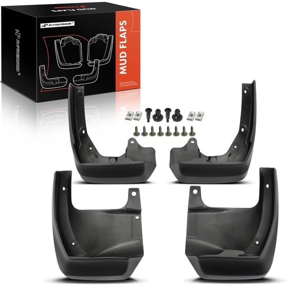 A-Premium Set of 4PCS Mud Flaps Splash Guards Mudguards Mudflaps with Hardware Kits Accessory Compatible with Honda Odyssey 2011 2012 2013, Front and Rear, Driver & Passenger Side