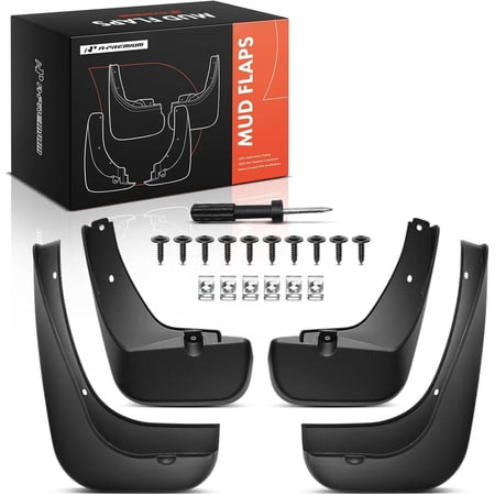 A-Premium Set of 4PCS Mud Flaps Splash Guards Mudguards Mudflaps with Hardware Kits Accessory Compatible with Hyundai Tucson 2010-2015, ix35 2015, Front and Rear, Driver & Passenger Side