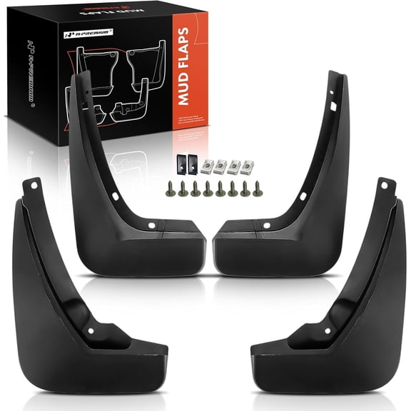 A-Premium Set of 4PCS Mud Flaps Splash Guards Mudguards Mudflaps with Hardware Kits Accessory Compatible with Jaguar XE 2017 2018 2019 2020 2021, Front and Rear, Driver & Passenger Side