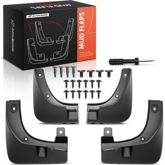 A-Premium Set of 4PCS Mud Flaps Splash Guards Mudguards Mudflaps with Hardware Kits Accessory Compatible with Kia Sorento 2021 2022 2023 2024 2025, Front and Rear, Driver & Passenger Side