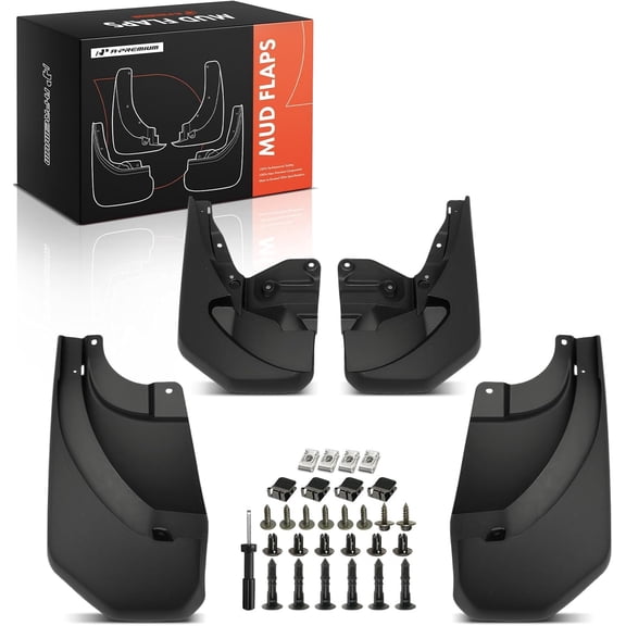 A-Premium Set of 4PCS Mud Flaps Splash Guards Mudguards Mudflaps with Hardware Kits Accessory Compatible with Lexus GX550 2024 2025 Front and Rear Side