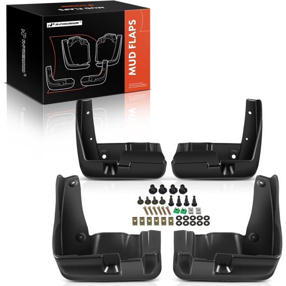 A-Premium Set of 4PCS Mud Flaps Splash Guards Mudguards Mudflaps with Hardware Kits Accessory Compatible with Subaru Legacy 2010 2011 2012 2013, Sedan, Front LH RH and Rear LH RH