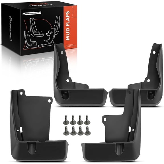 A-Premium Set of 4PCS Mud Flaps Splash Guards Mudguards Mudflaps with Hardware Kits Accessory Compatible with Toyota Camry 2024, Front and Rear (Driver & Passenger Side)