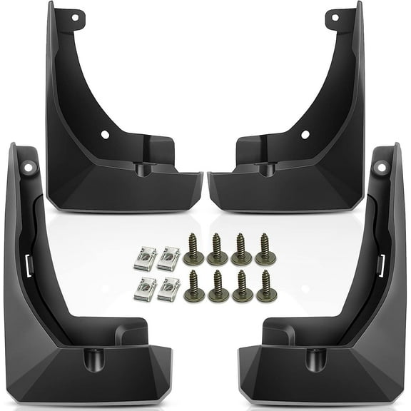 A-Premium Set of 4PCS Mud Flaps Splash Guards Mudguards Mudflaps with Hardware Kits Accessory Compatible with Toyota Corolla Cross 2020-2022, Sport Utility, Front and Rear (Driver & Passenger Side)