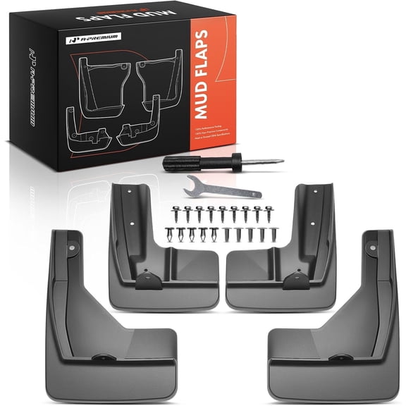 A-Premium Set of 4PCS Mud Flaps Splash Guards Mudguards Mudflaps with Hardware Kits Accessory Compatible with Toyota Grand Highlander 2024-2025, Front and Rear, Driver & Passenger Side