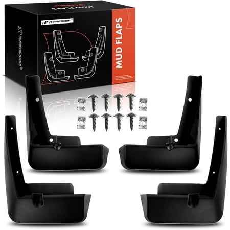 A-Premium Set of 4PCS Mud Flaps Splash Guards Mudguards Mudflaps with Hardware Kits Accessory Compatible with Toyota Sienna, 2023 2022 2021, Mini Passenger Van, Front LH RH and Rear LH RH