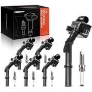 A-Premium Set of 6 Ignition Coil Pack and Iridium Spark Plugs Compatible with Mercedes-Benz W212 Series E300 2015-2016, W212/S212 Series E350 2014-2016, W212 Series E400 2014, 3.5L