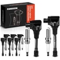 thumbnail image 1 of A-Premium Set of 8 Ignition Coil Pack and Iridium Spark Plugs Compatible with Nissan Armada 2017-2020 & Infiniti QX56 2011-2013, QX80 2014-2020, 5.6L, Replace# 224481LA0A, NGK93501, 1 of 8