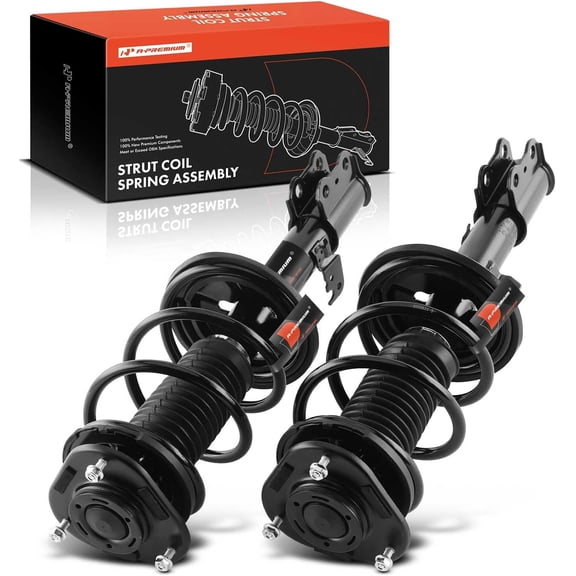 A-Premium Front Struts Compatible with Toyota Corolla 2003-2008 - 2x Replacement Suspension Complete Strut Assembly Shock with Coil Spring